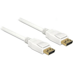 DeLOCK Καλώδιο DisplayPort 1.2 to Displayport Male 1m White 84876