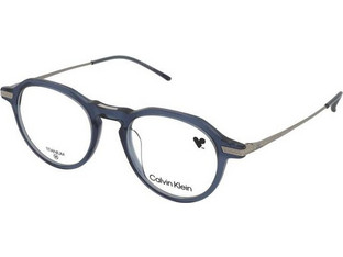 Calvin Klein CK23532T 438 Ανδρικός Σκελετός Γυαλιών Οράσεως Κοκάλινος Μεταλλικός Ασημί Μπλε