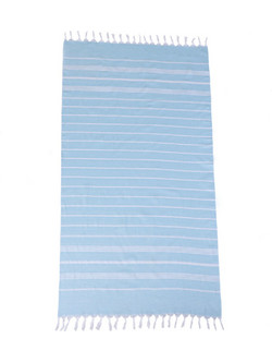 Estia Stripes Πετσέτα Θαλάσσης Γαλάζια 80x170cm 00-31107
