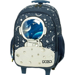 Polo Junior Bibi Space Σχολική Τσάντα Τρόλεϊ Νηπιαγωγείου Μπλε 907076-8350