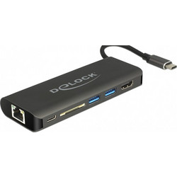 DeLOCK 87721 USB-C Docking Station με HDMI PD Ethernet