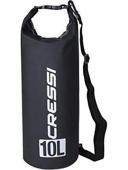 Cressi XUA928910 Στεγανός Σάκος Ώμου 10lt Μαύρος