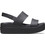 Crocs Brooklyn Low Wedge Ανατομικές Καλοκαιρινές Γυναικείες Πλατφόρμες Χαμηλές Μαύρες 206453-060