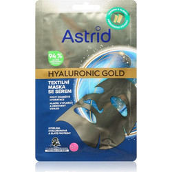 Astrid Hyaluronic Gold Sheet Μάσκα Προσώπου για Ενυδάτωση με Υαλουρονικό 1τμχ