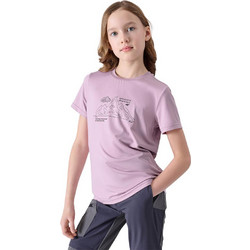 4F Παιδικό T-Shirt Κοντομάνικο Λιλά 4FJWSS25TFTSF1199-56S