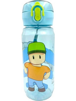 Gim Stumble Παιδικό Παγούρι Πλαστικό BPA Free Διαφανές Γαλάζιο 600ml