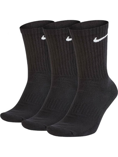 Nike Everyday Cushioned Ανδρικές Κάλτσες Ψηλές Μαύρες 3Pack SX7664-010