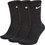 Nike Everyday Cushioned Ανδρικές Κάλτσες Ψηλές Μαύρες 3Pack SX7664-010