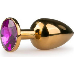 EasyToys Metal No 1 Πρωκτική Σφήνα Diamond Plug 7.2cm Ροζ Χρυσή
