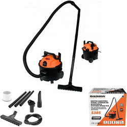 Krausmann 5305 Σκούπα Υγρών / Στερεών 1200W με Κάδο 15lt