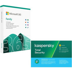 Microsoft 365 Family Ελληνικά Συμβατό με Windows για 1 Χρήστη και 1 Έτος Χρήσης + Kaspersky
