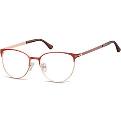 Sunoptic 914F Γυναικείος Σκελετός Γυαλιών Οράσεως Μεταλλικός Χρυσός Κόκκινος