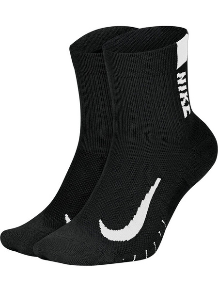 Nike Multiplier Ανδρικές Κάλτσες Κοντές με Σχέδια Μαύρες 2Pack SX7556-010