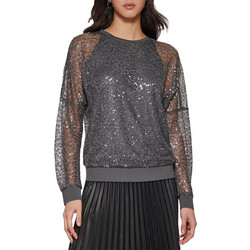 DKNY Γυναικείο Φούτερ Ανθρακί P2MH6ONO-GUM