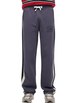 Superdry Ανδρικό Παντελόνι Φόρμας Ανθρακί M7011396A-FIU