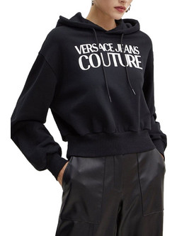 Versace Γυναικείο Φούτερ με Κουκούλα Μαύρο 77HAIE08CF00E-899