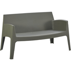 HomeMarkt Sleek Διθέσιος Καναπές Εξωτερικού Χώρου Πολυπροπυλενίου Πράσινος 118x48.5x73cm HM6366.05