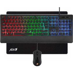 Adx ADXCOM325K Μηχανικό Σετ Gaming Πληκτρολόγιο RGB Black