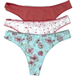 Cotonella Βαμβακερά Γυναικεία String 3Pack 3489-E503-5H100