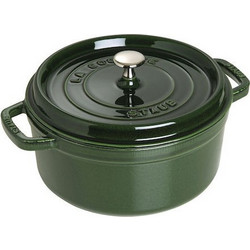 Staub La Cocotte Γάστρα Χυτοσίδηρου Στρογγυλή 24cm BASILIKUM-GRUN