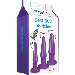 ToyJoy Best Butt Buddies Σετ Πρωκτικές Σφήνες Μωβ 3τμχ