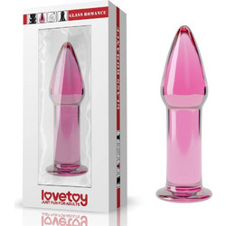Lovetoy Glass Romance Πρωκτική Σφήνα 12.2cm Ροζ