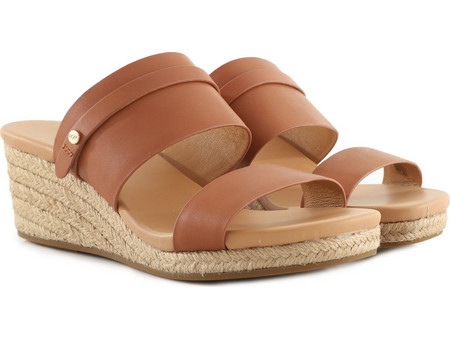 UGG Ebele Καλοκαιρινές Γυναικείες Πλατφόρμες Χαμηλές Ταμπά 1124993-TLTH