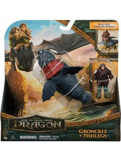 Spin Master How to Train Your Dragon Gronckle & Fishlegs Σετ Φιγούρες Δράσης για 4+ Ετών