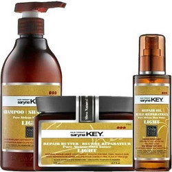 Saryna Key Damage Repair Light Σετ Περιποίησης Μαλλιών Λάδι 105ml + Butter Μάσκα 300ml + Σαμπουάν 300ml