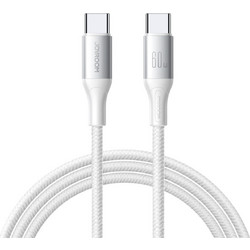 Joyroom S-A28 Flash Series Braided USB-C to USB-C 60W 2m White 6956116797928