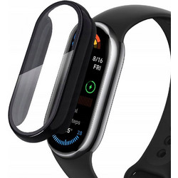 Tech-Protect Defense Πλαστική Θήκη με Προστασία Οθόνης για Xiaomi Smart Band 10 Μαύρη