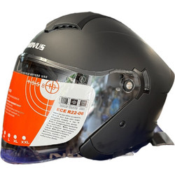 Novus NV424 Black Κράνος Μηχανής Jet 1150gr