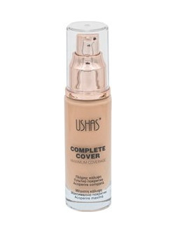 Ushas Cosmetics Complete Cover Φυσικό Χρώμα Liquid Foundation 30ml