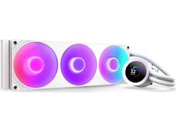 NZXT Kraken Plus 360 V2 White Υδρόψυξη CPU 120mm RGB για Socket 115x / AM4 / 1200 / 1700 / AM5 / 1851