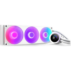 NZXT Kraken Plus 360 V2 White Υδρόψυξη CPU 120mm RGB για Socket 115x / AM4 / 1200 / 1700 / AM5 / 1851