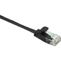 Masterlan Flat U/UTP Cat.6 Καλώδιο Δικτύου Ethernet 3M Black PCU6-F-3BK-MSC