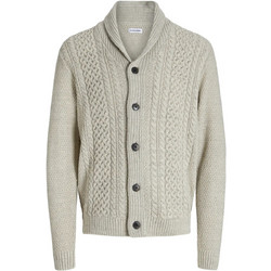 Jack & Jones Ανδρική Ζακέτα Πλεκτή με Κουμπιά Λευκή 12279337
