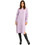 Funky Buddha Midi Καθημερινό Φόρεμα Πλεκτό Λιλά FBL012-139-13
