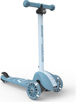 Scoot & Ride Highwaykick 3S Αναδιπλούμενο Παιδικό Πατίνι Τρίτροχο με Φωτάκια Γαλάζιο