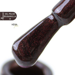 Alezori Bouqanvilia 19 Glitter Ημιμόνιμο Βερνίκι Νυχιών 15ml