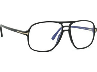 Tom Ford FT5737-B 001 Ανδρικός Σκελετός Γυαλιών Οράσεως Κοκάλινος Μαύρος