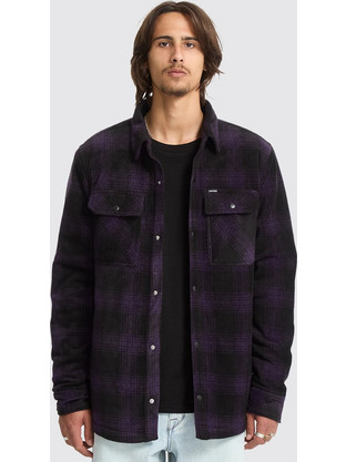Volcom Ανδρικό Πουκάμισο Βαμβακερό Καρό Μακρυμάνικο Κανονική Γραμμή Overshirt Μαύρο A5832400-VO0