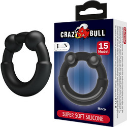 Crazy Bull Meco Silicone Ring Ελαστικό Δαχτυλίδι Πέους Σιλικόνης Μαύρο