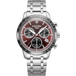 Roamer Mercury Ανδρικό Ρολόι Χρονογράφος με Ασημί Μεταλλικό Μπρασελέ R968988416520