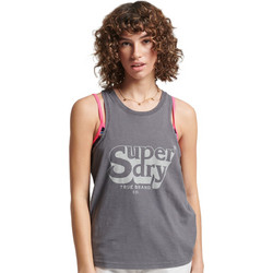 Superdry Γυναικείο Αθλητικό T-Shirt Ανθρακί W6011587A-00Q