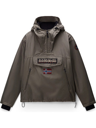 Napapijri Rainforest Αθλητικό Ανδρικό Μπουφάν Χειμωνιάτικο Pullover Αδιάβροχο Χακί NP0A4IB9G0A