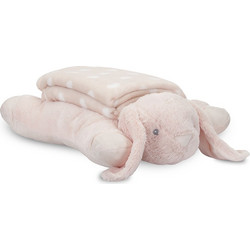 Lorelli Poffy Duo Κουβέρτα Αγκαλιάς Fleece με Λούτρινο Bunny 90x75 Ροζ