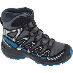 Salomon Pro Παιδικά Μποτάκια Χιονιού Ανθρακί Royal Blue Αδιάβροχα με Σκρατς & Γούνα L478574