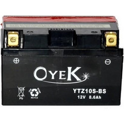 Oyek Μπαταρία Μοτοσυκλέτας YTZ10S-BS 8.6Ah