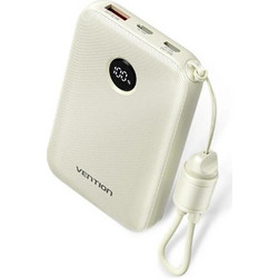 Vention FKAN0-C Power Bank 10000mAh 22.5W με Θύρα USB-A & Θύρα USB-C Power Delivery Beige